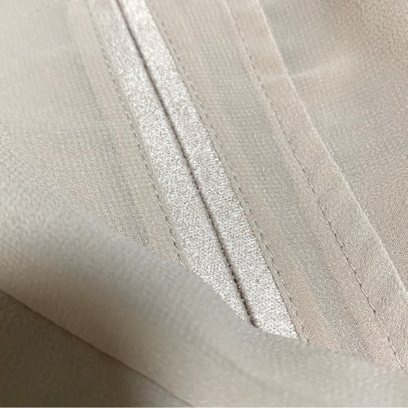 Guess Sheer and Shimmer Button Down Blouse - Picture 8 of 8